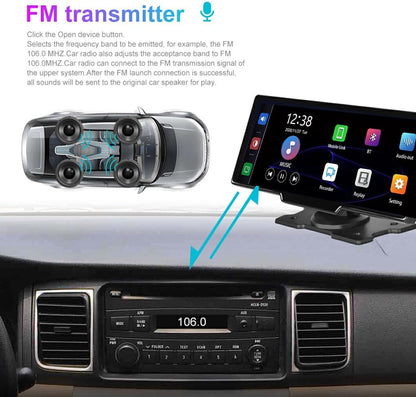 Skorter | CarVision Pro – Smart Car Display with Apple CarPlay, Android Auto & Dash Camera