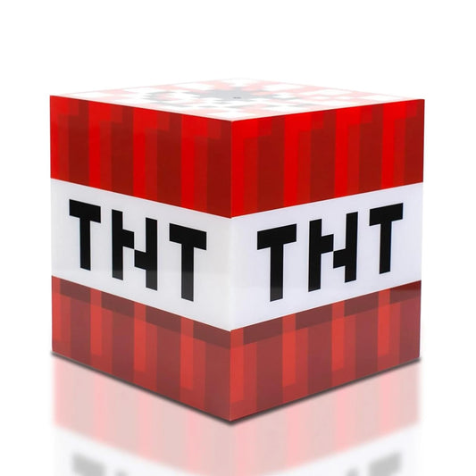 Skorter | Minecraft Tnt Block 6" Usb Led Night Light - Fun & Safe Mood Light For Children & Adults