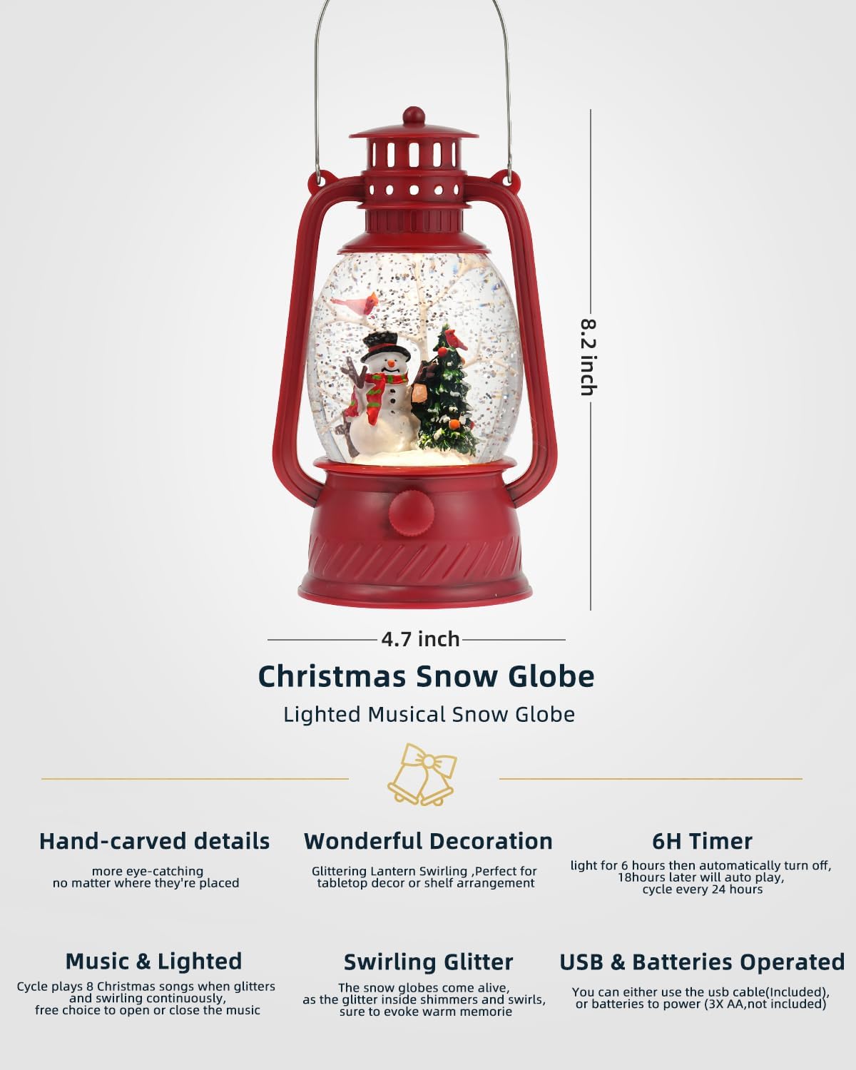 Skorter | Autumn Gloss Decorative Lamp with Pumpkins – Warm LED Light and 6-Hour Timer
