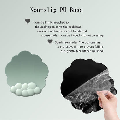 Skorter | Cloud-Shaped Ergonomic Wrist Rest Set with Mouse Pad & Coaster – Zeyora
