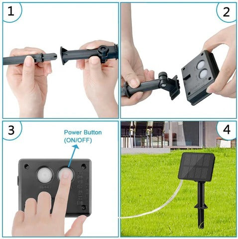 Skorter | LED Lumify USB Solar Fairy Lights - Warm White Lights for Garden Decor