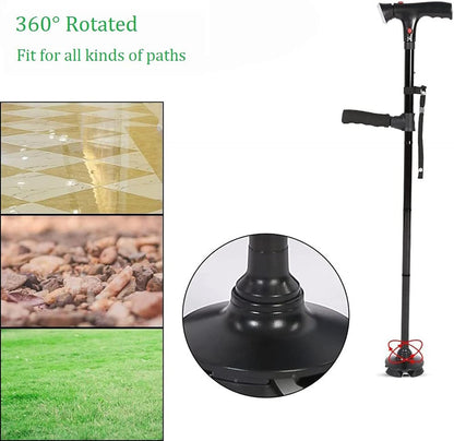Skorter | Folding cane with LED light, adjustable for arthritis, disabled and seniors