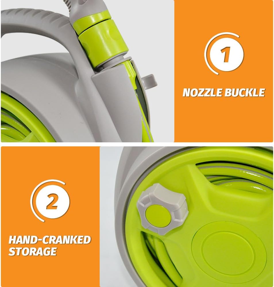 Skorter | Compact Garden Hose Reel Set with 15m Pipe – Corvina