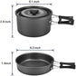 Skørter | Gonex 11pcs/13pcs/16pcs/21pcs Camping Kitchen Equipment Set Mess Kit, Backpacking Cooking Equipment, Stackable Portable Non Stick Pot Pan Cook for Outdoor Hiking