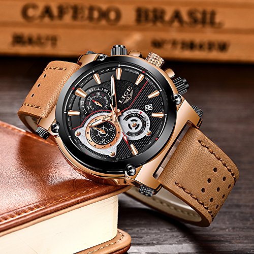 Skorter | Men's Stainless Steel Chronograph Waterproof Sports Quartz Watch