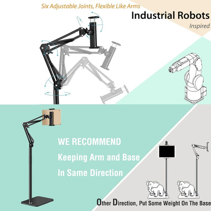 Skorter | Adjustable 360° Phone and Tablet Floor Stand – Movira