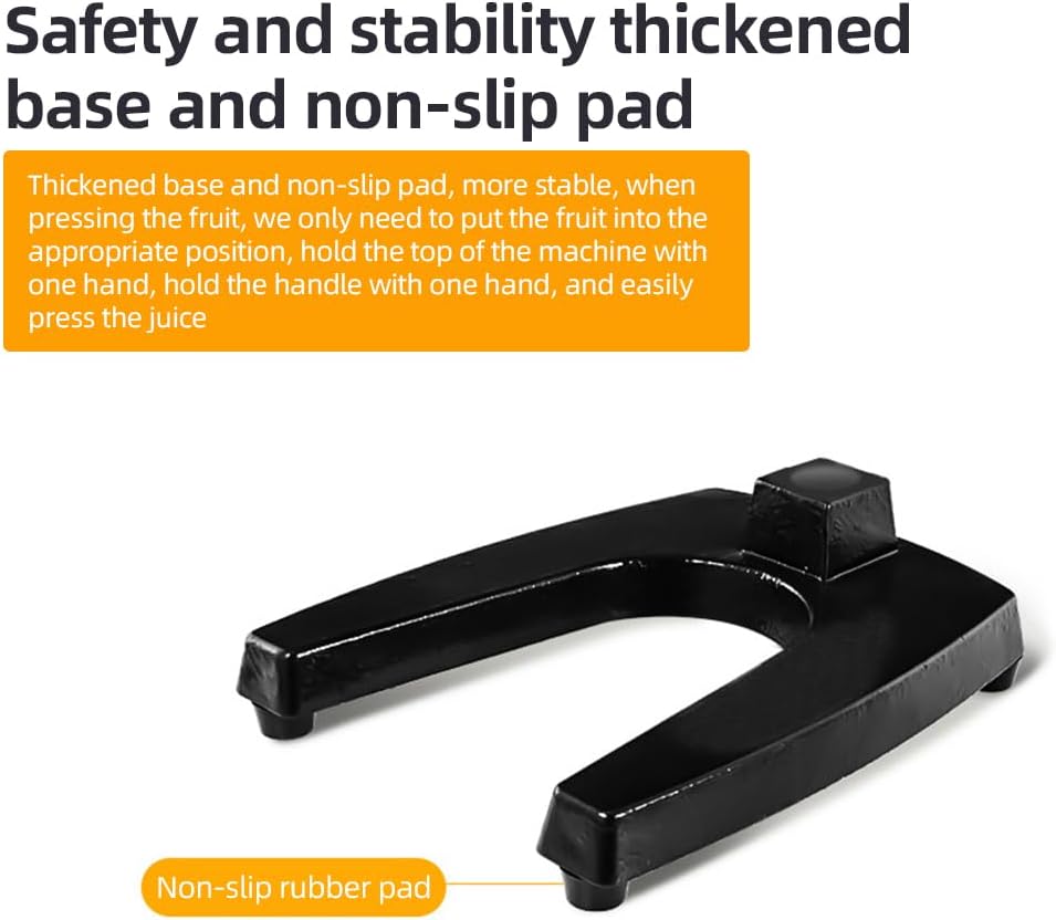 Skorter | Cast-Iron Hand Press Juicer with 99% Extraction and Stainless Steel Build – Orvado