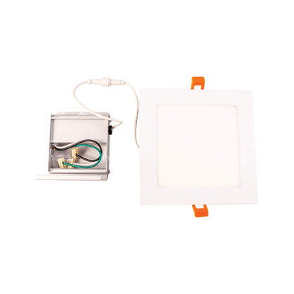 Skorter | Elk Lighting 6" White Integrated Led Recessed Light - Modern Square Fixture