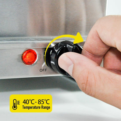 Skorter | Electric Buffet Food Warmer with 3 × 2.5L Trays & Temperature Control – Valtero