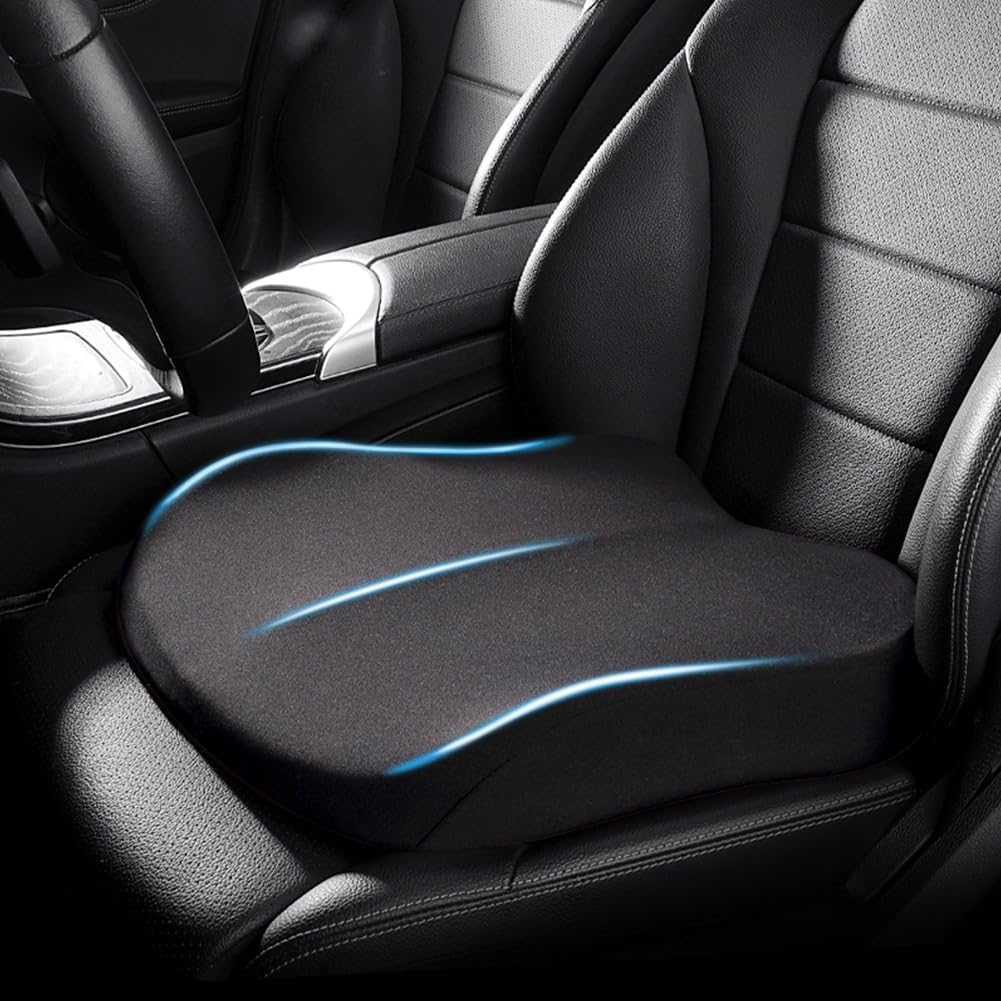 Skorter | Car Cushion RaiseSit – Ergonomic Seat Booster Cushion with Memory Foam
