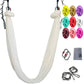 Skørter | Aerial Yoga Swing Set, L:5M W:2.8M Anti Gravity Hammock Inversion Exercises Includes 2 Carabiners, 2 Daisy Chain, 1 Hanging Instructions.