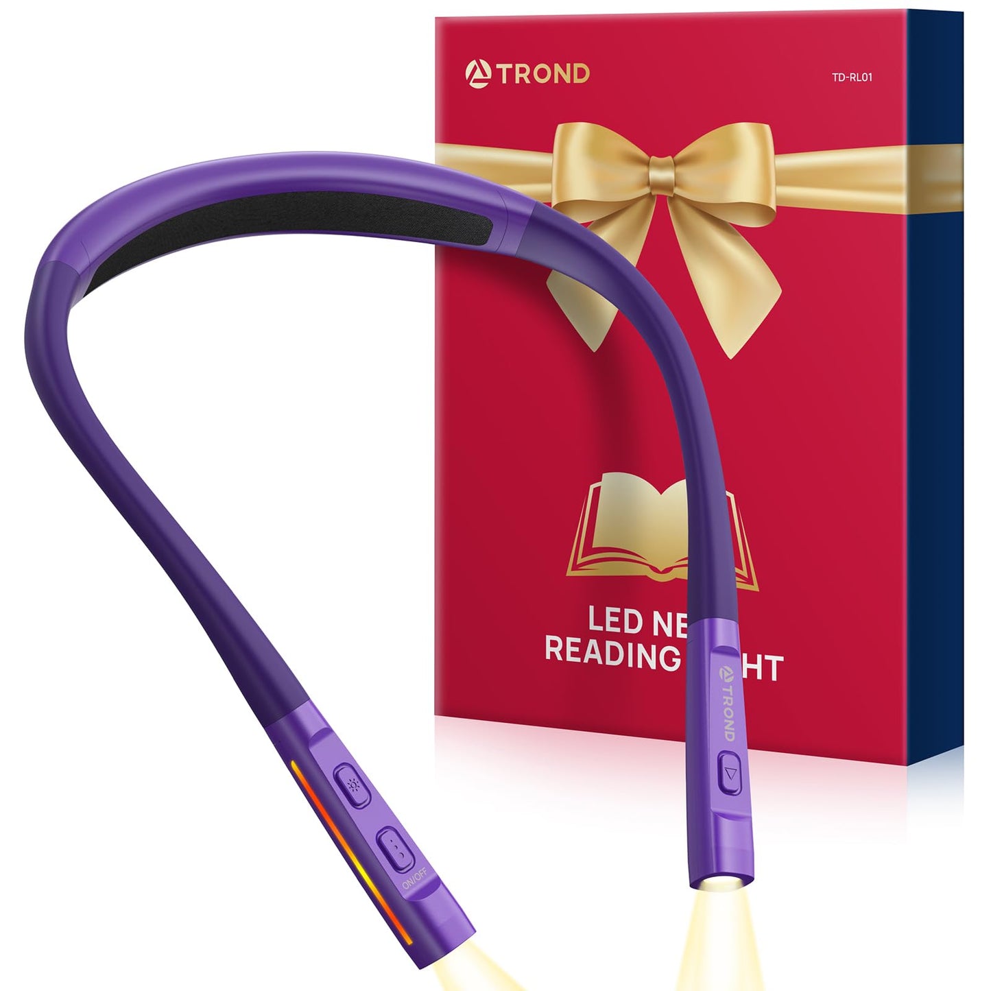 Skorter | Trond LED Neck Reading Light - 3 Color & Brightness, Rechargeable, Eye-friendly For Book Lovers