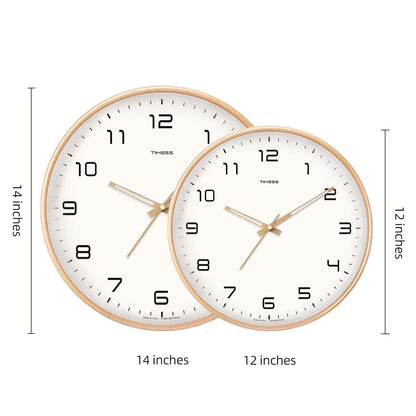 Skorter | Simple solid wood analog wall clock for home