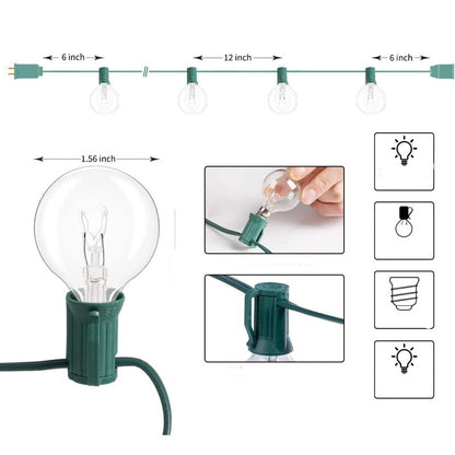 Skorter | Royaleva Outdoor Dimmable String Lights - 20 ft LED Ambient Lighting