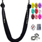 Skørter | Aerial Yoga Swing Set, L:5M W:2.8M Anti Gravity Hammock Inversion Exercises Includes 2 Carabiners, 2 Daisy Chain, 1 Hanging Instructions.