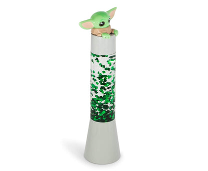 Skorter | Star Wars The Mandalorian The Child 14-Inch 3D Glitter Motion Lamp Light - Green