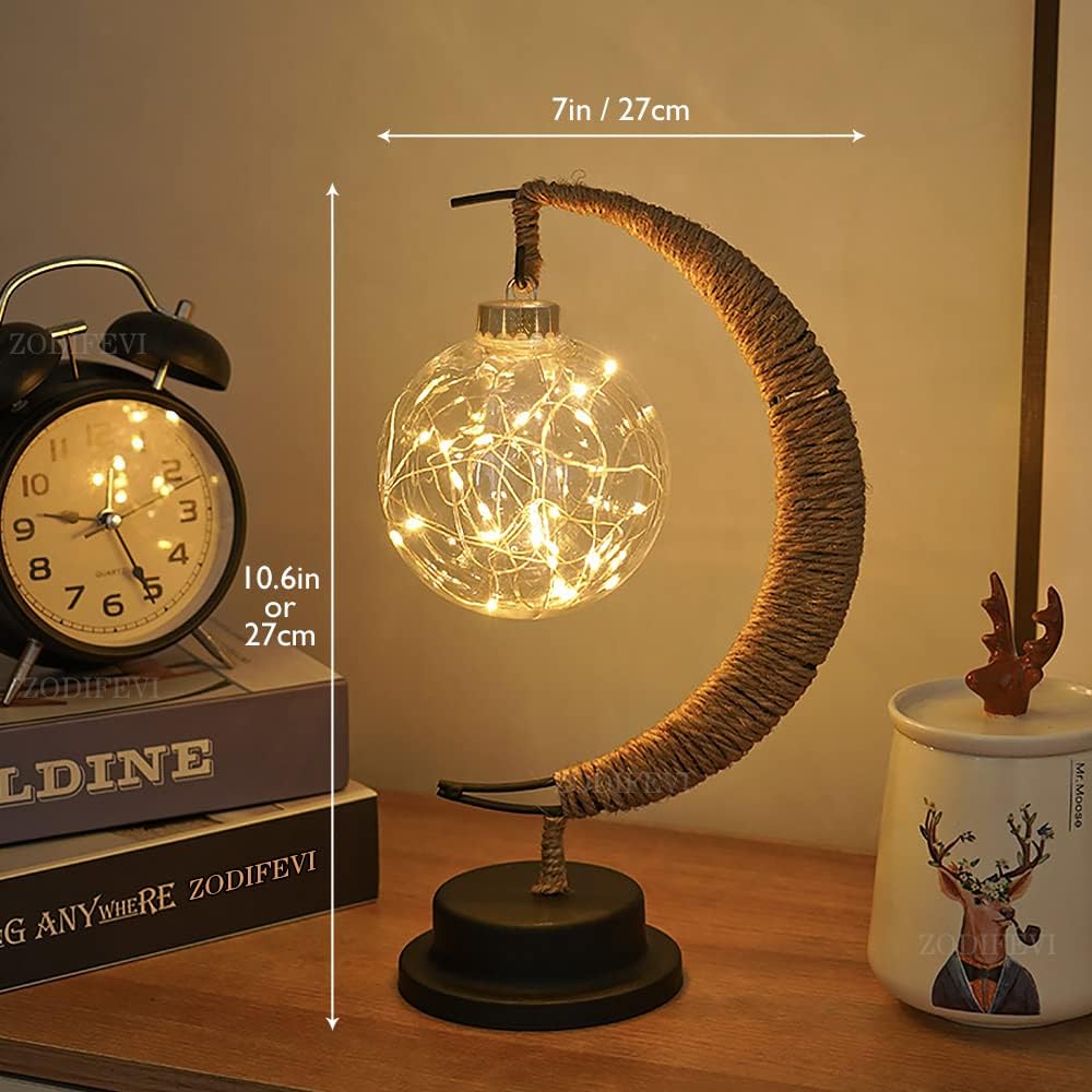 Skorter | LED Lunar Lamp - Enchanted Moon Night Light for Bedroom, Nursery & Home Decor