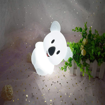 Skorter | Tianhaixing Koala Night Light - Rechargeable Led Silicone Lamp, 9 Colors, Touch & Remote Control