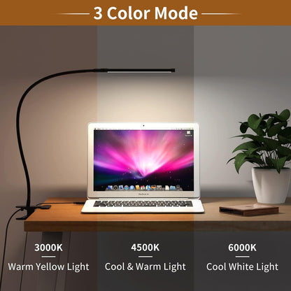 Skorter | 77 LED Desk Clamp Lamp with USB Power & Flexible Gooseneck – Serava