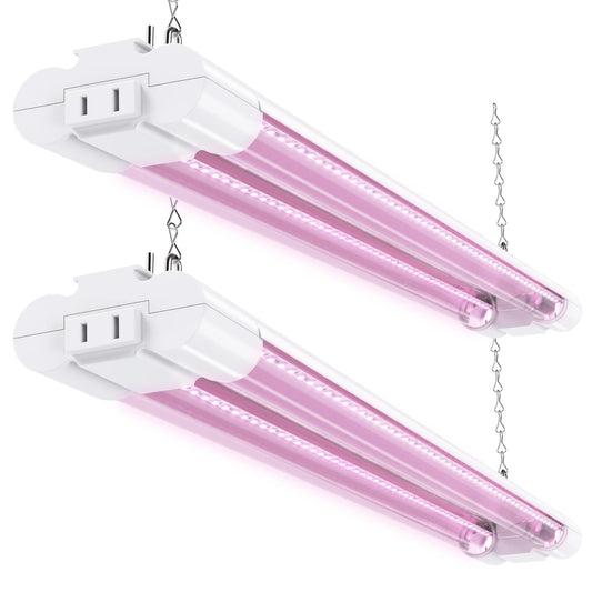 Skorter | Sunco 2Ft Led Grow Light, 20W Full Spectrum For Indoor Plants, 2 Pack With Inline Switch