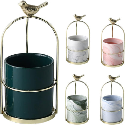 Skorter | Flower plant pots with bird design for stylish decoration