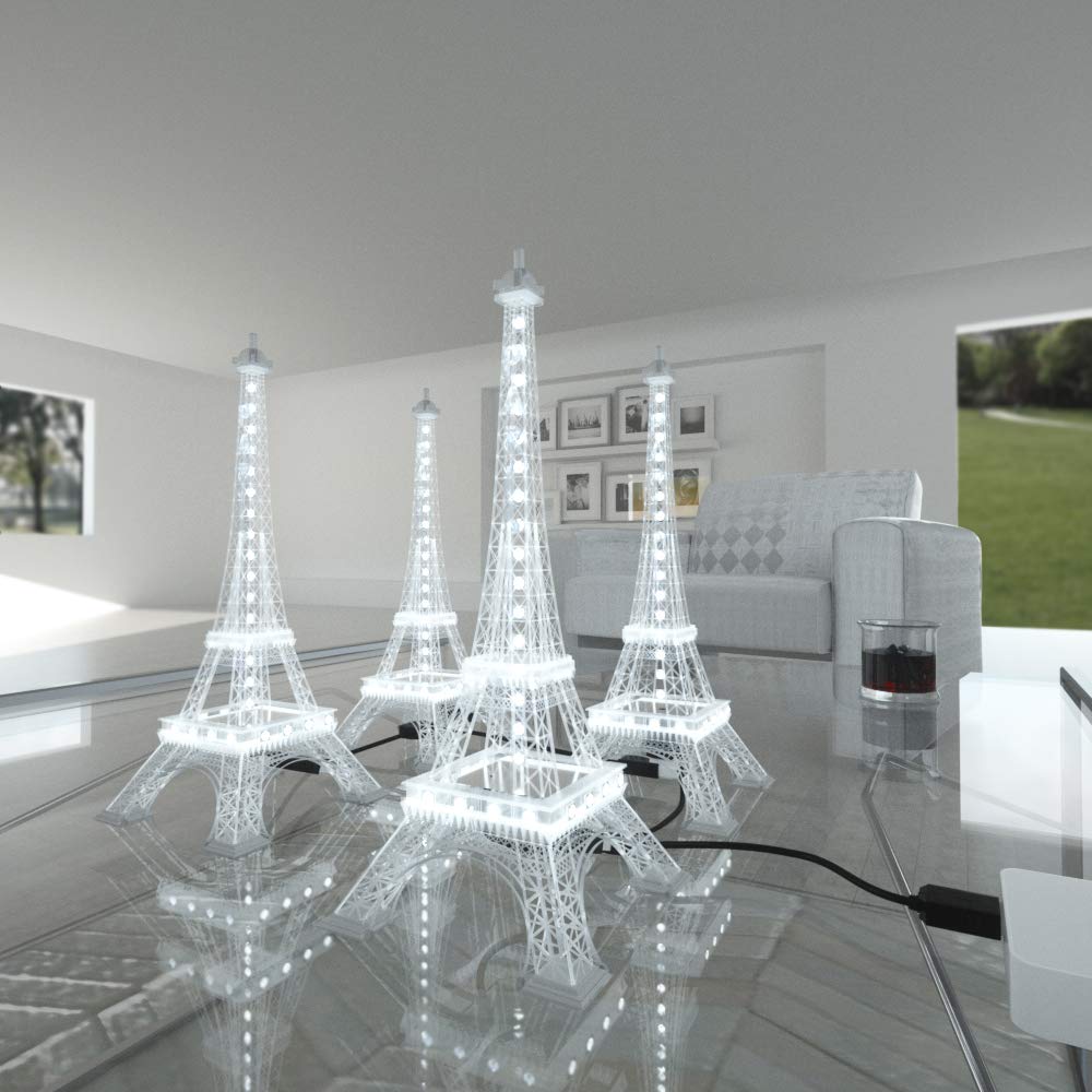 Skorter | Btf-Lighting Usb 5V Eiffel Tower Color Changing Night Light, 48 Led Mini Desk Lamp