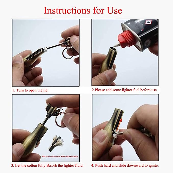 Skorter | Survivor Flame Permanent Outdoor Lighter – Waterproof Refillable Magnesium Match