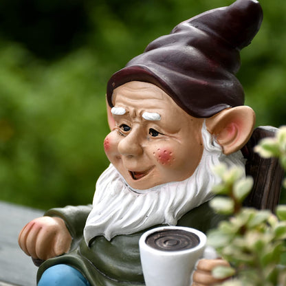 Skorter | Adorable Coffee Drinking Gnome