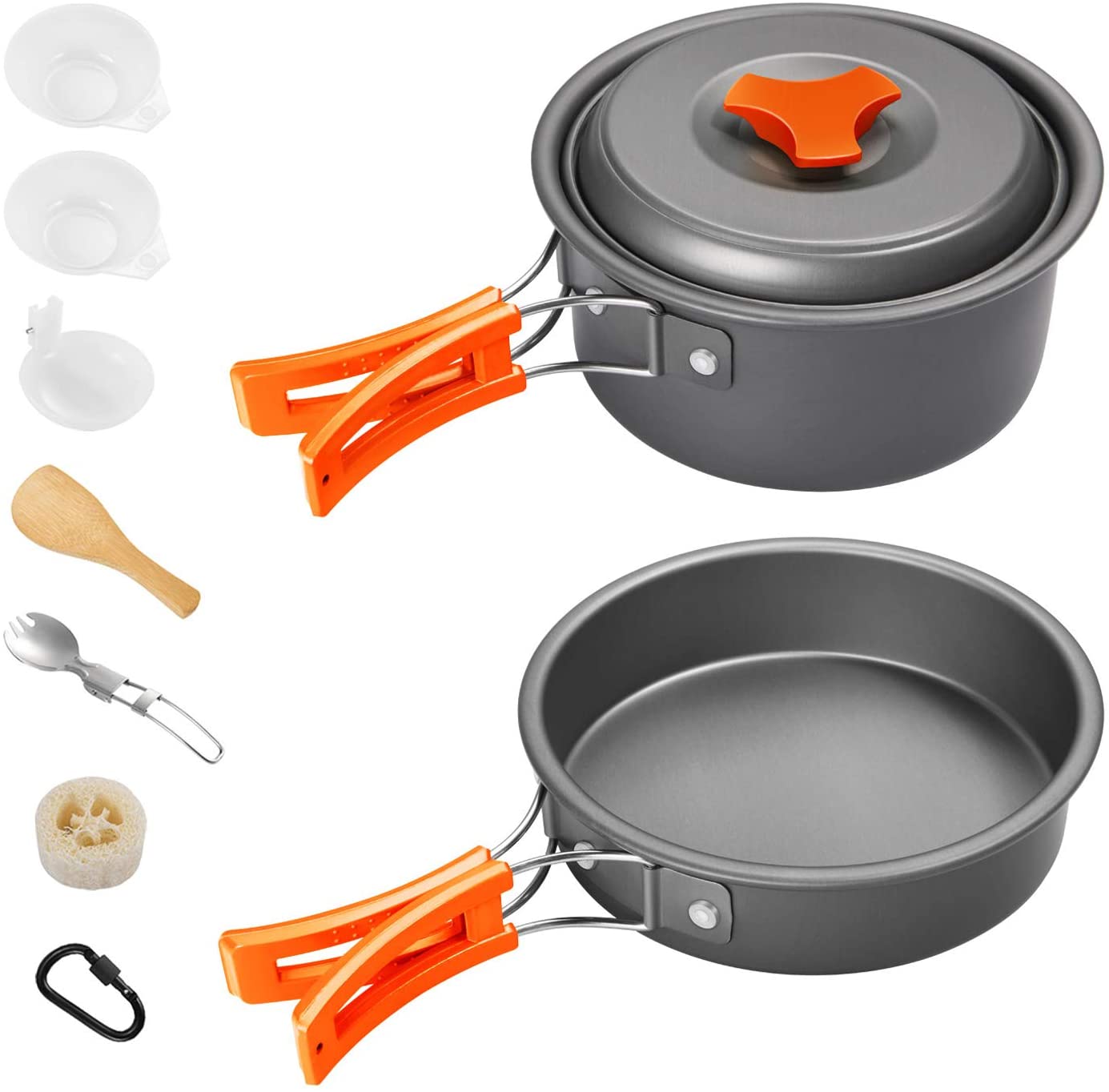 Skørter | Gonex 11pcs/13pcs/16pcs/21pcs Camping Kitchen Equipment Set Mess Kit, Backpacking Cooking Equipment, Stackable Portable Non Stick Pot Pan Cook for Outdoor Hiking