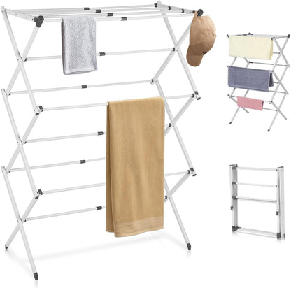 Skorter | 3-Tier Foldable Clothes Drying Rack – DryMate