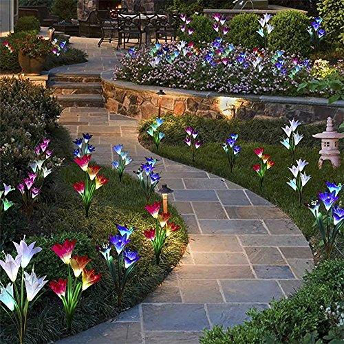Skorter | Solar-powered Lilac Flower Lights