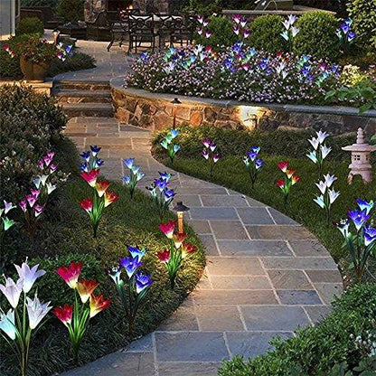 Skorter | Solar-powered Lilac Flower Lights