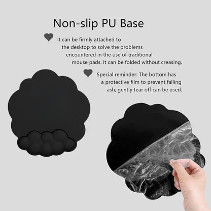 Skorter | Cloud-Shaped Ergonomic Wrist Rest Set with Mouse Pad & Coaster – Zeyora