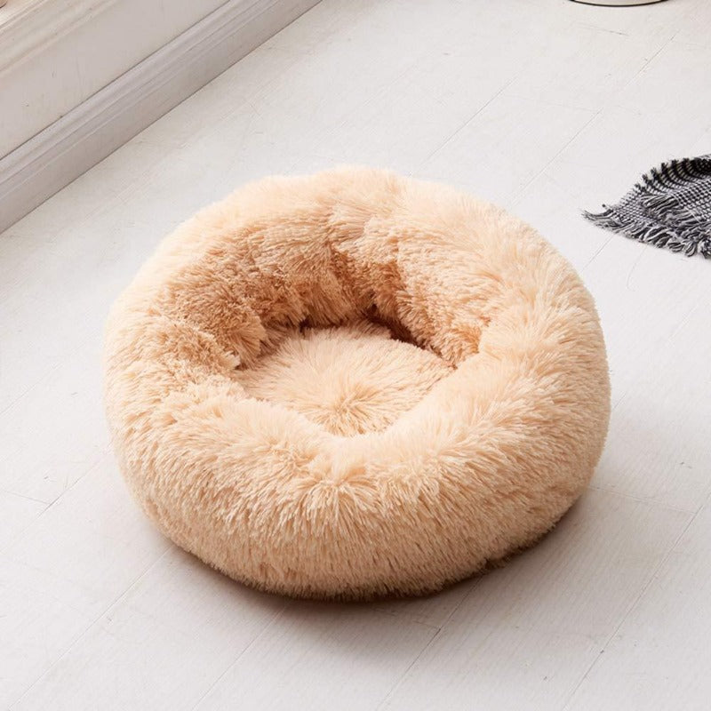 Skorter | Beef Plush Calming Donut Dog Bed for Small to Large Dogs