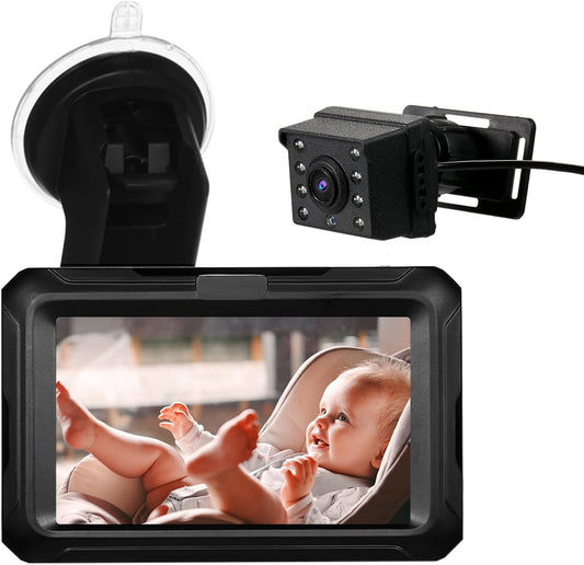 Skorter | Baby Car Mirror with 1080P Camera & 4.3'' Screen – Solvian