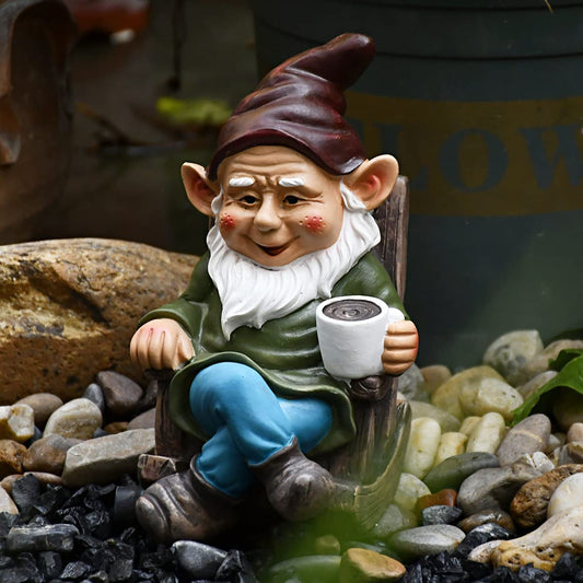 Skorter | Adorable Coffee Drinking Gnome