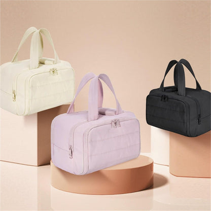 Skorter | 4-in-1 Puffy Toiletry Bag for Women – Large Travel Makeup & Skincare Organiser