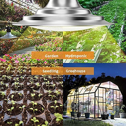 Skorter | 6-bulb outdoor LED grow lights, full spectrum waterproof light string for greenhouse