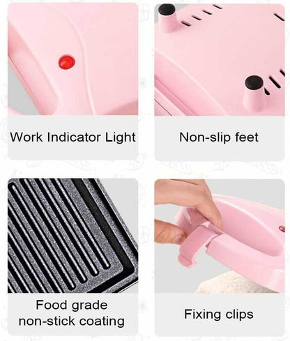 Skorter | 2-in-1 Sandwich Maker & Toaster | Non-Stick Auto-Sealing Plates for Quick Breakfasts, Snacks & Easy Cleanup