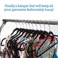 Skørter | 30 Pack: Premium Quality Space-Saving Velvet Durable Clothes Hangers