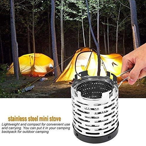 Skørter | Dilwe Camping Burners Camping Mini Heater Portable Stainless Steel Tent Heating Cover with Handle and Storage Bag Camping Heating Equipment