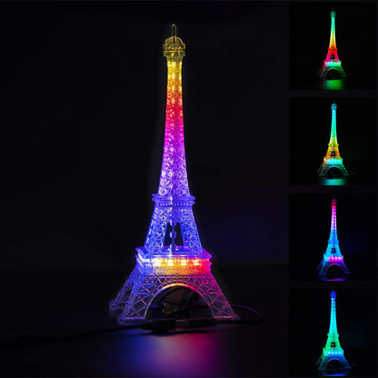 Skorter | Btf-Lighting Usb 5V Eiffel Tower Color Changing Night Light, 48 Led Mini Desk Lamp
