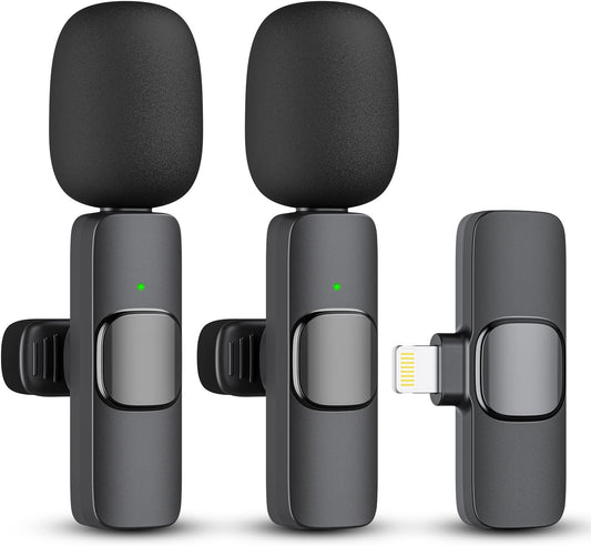 Skorter | 2-Pack wireless microphone for iPhone iPad