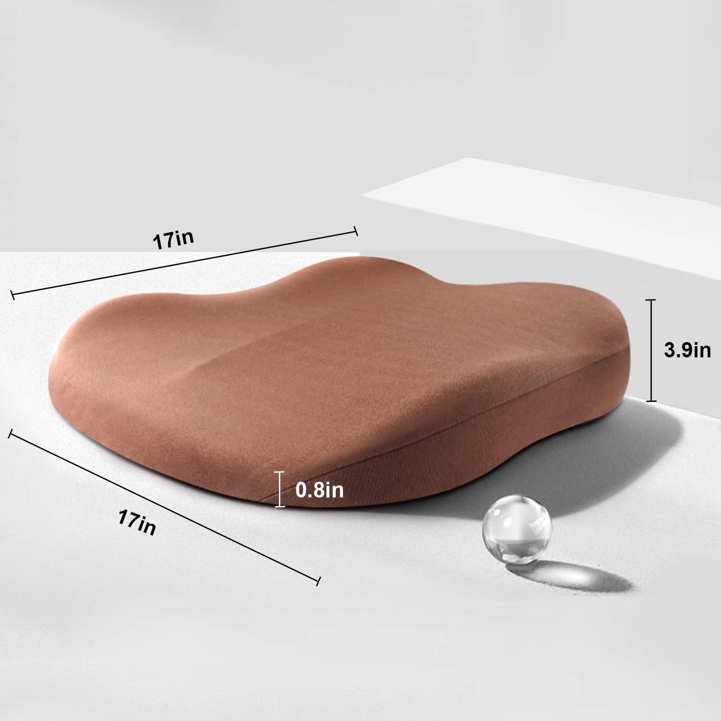 Skorter | Car Cushion RaiseSit – Ergonomic Seat Booster Cushion with Memory Foam