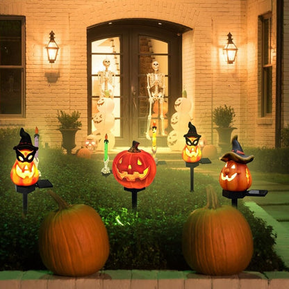 Skorter | Halloween Solar Lights – Decorative LED Garden Lights with Pumpkin and Witch Designs
