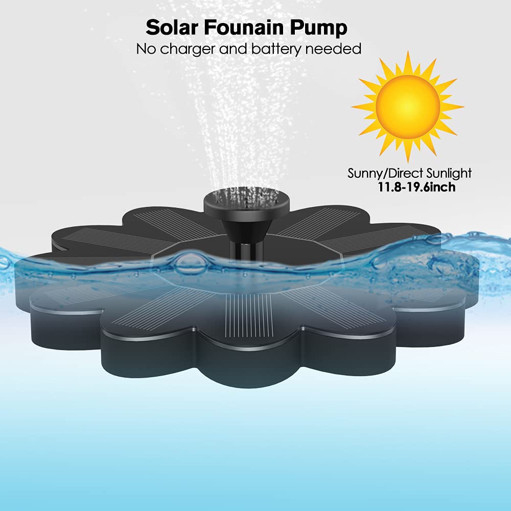 Skorter | Solar-powered fountain for the garden – Flower design water feature for ponds and pools