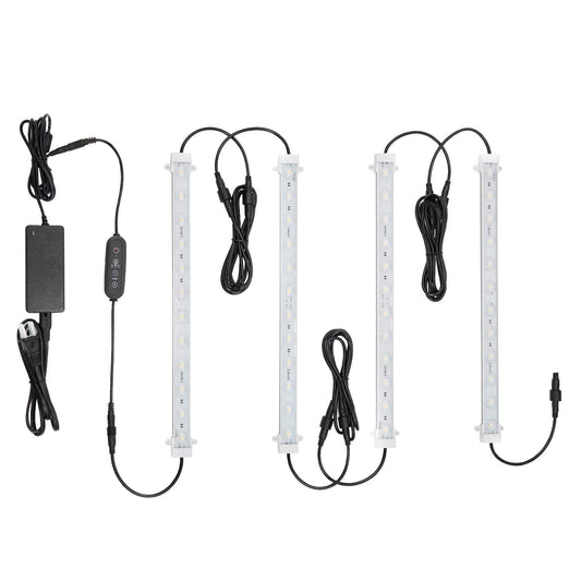 Skorter | Litever 45W Full Spectrum Led Grow Light Strip Kits For Indoor Plants, Easy Installation, Silver