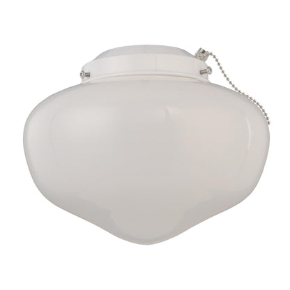 Skorter | Westinghouse Led Schoolhouse Light Kit, Indoor/Outdoor Ceiling Fan, White Finish, Opal Glass