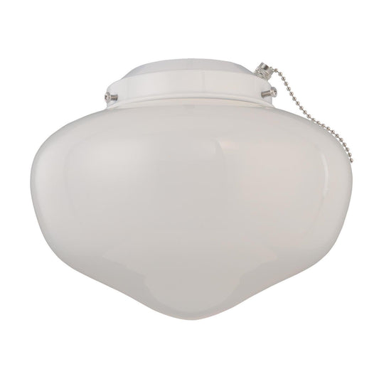 Skorter | Westinghouse Led Schoolhouse Light Kit, Indoor/Outdoor Ceiling Fan, White Finish, Opal Glass