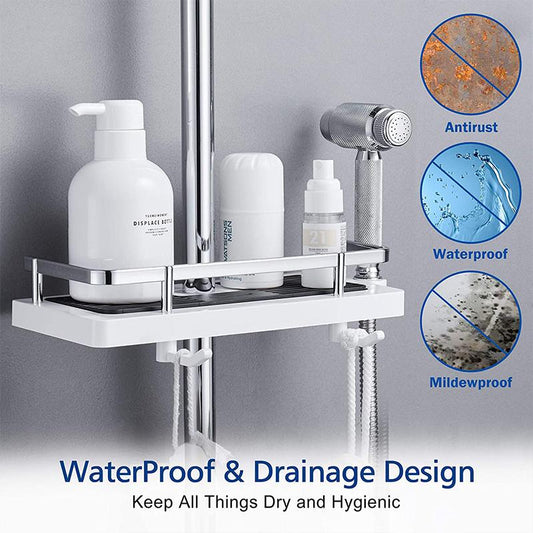 Skorter | Bathroom Pol-Shower Shelf Holder